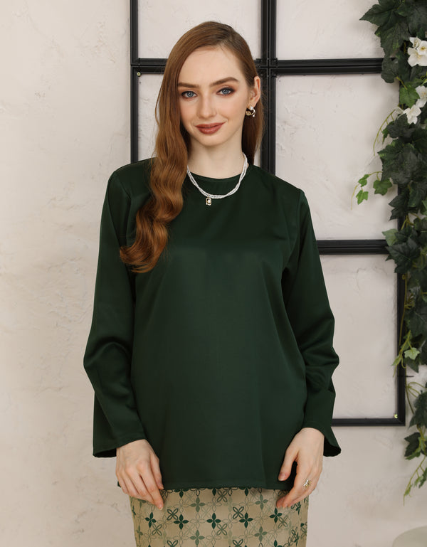 BAJU KURUNG KEDAH KRISLYN (EMERALD GREEN)